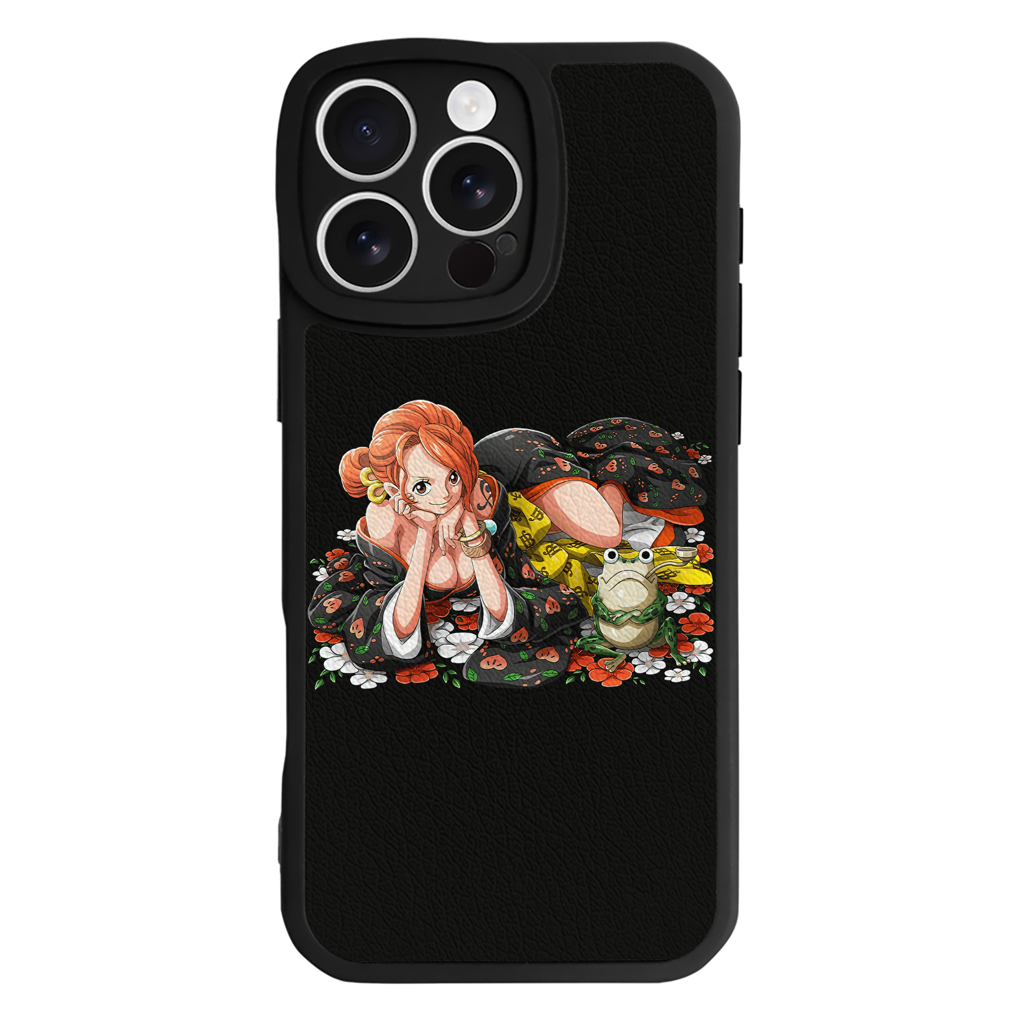 （画像用） ワンピース ナミ ONE PIECE Nami 【iPhone 16シリーズ対応】シリコンスマホケース（レザー調） 材質：シリコン